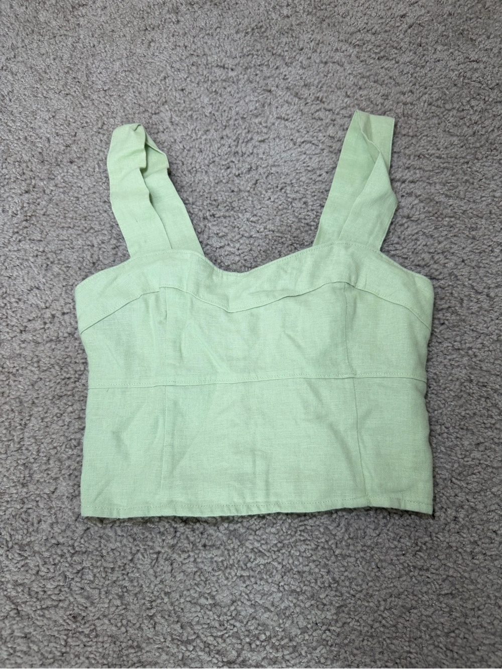 NWT Abercrombie linen Crop Top